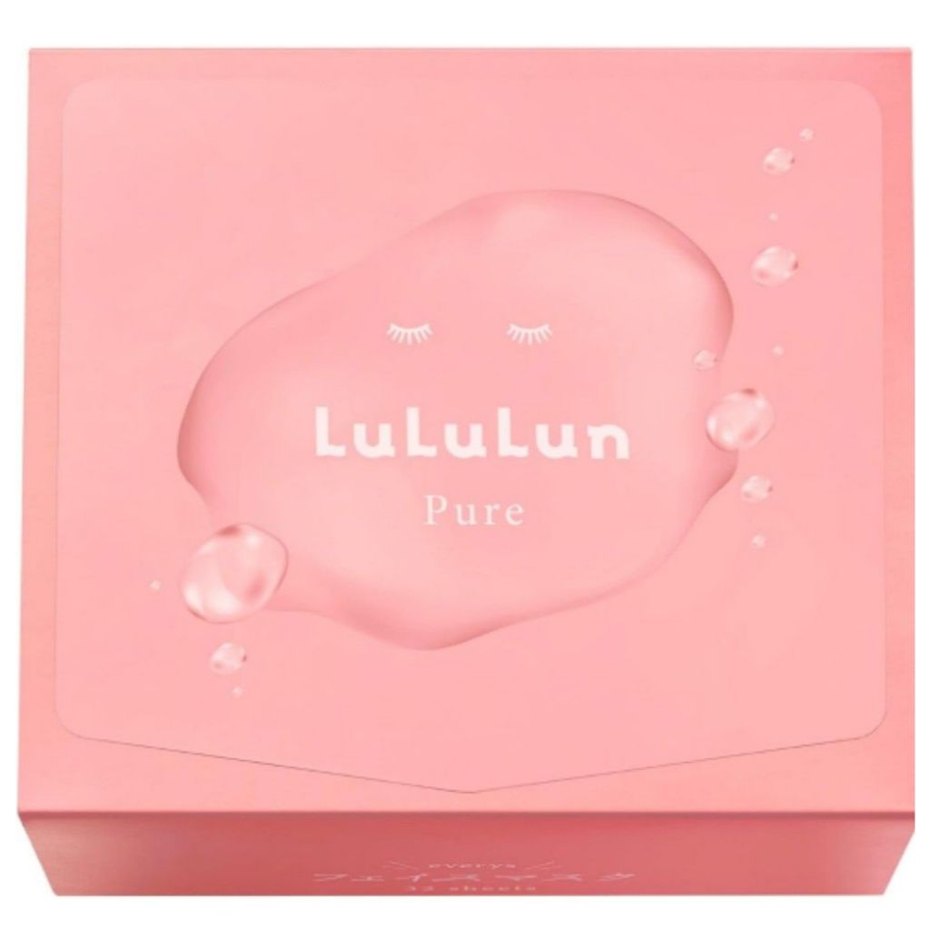 LULULUN Pure Pink Face Mask 🇯🇵 For 32 days | ลูลูลูน แผ่นมาส์กหน้า สูตรเพียว บาลานซ์ ปรับสูตรใหม่ ส่