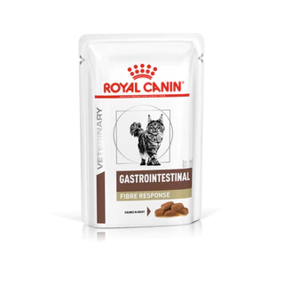 Royal Canin gastro intestinal Fibre response Pouch 85 g อาหารเปียกแมวภาวะท้องผูกแบบซอง 85 กรัม 12 ซอง