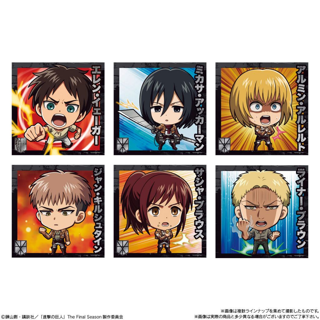Attack on Titan Seal Wafer ชุดที่1 สติ๊กเกอร์ งานแท้ของใหม่ในซีน