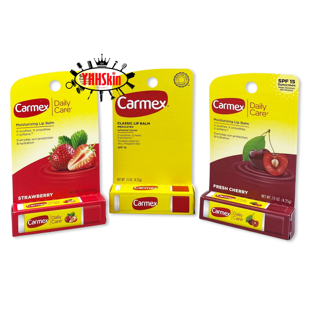 Carmex Lip Blam รุ่น Stick ลิปบาล์ม คาร์แม็กซ์ มีหลายกลิ่นให้เลือก ( ของแท้ 100% รับประกัน !! )