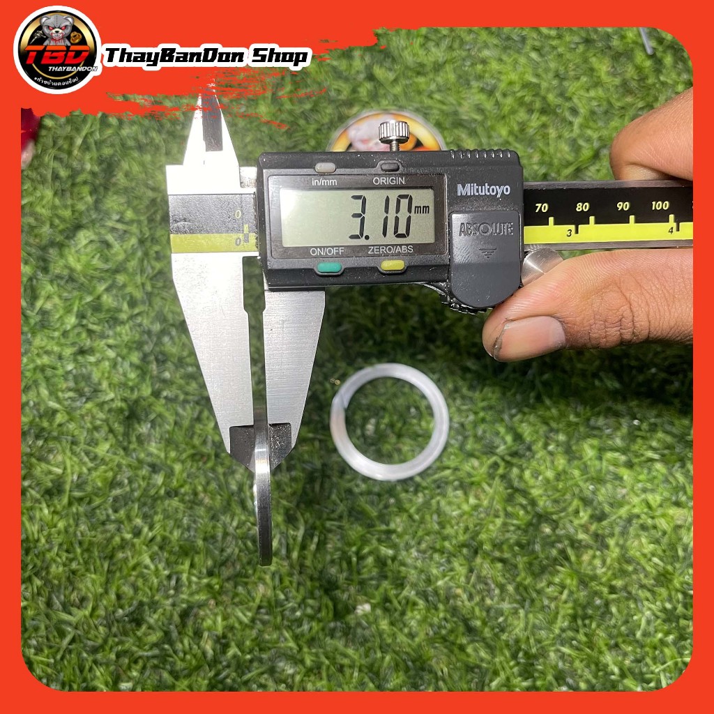 ปะเก็นคอท่อซิ่งอลูมิเนียม โตนอก 42มิล รูใน 33มิล หนา 3มิล - รูปที่ 2