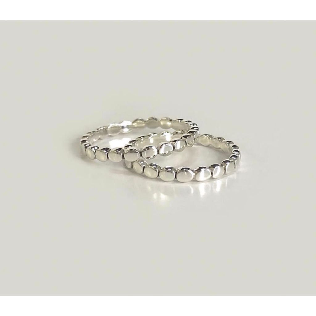 Flat round ring handcrafted by minormood แหวนเงินแท้ 925