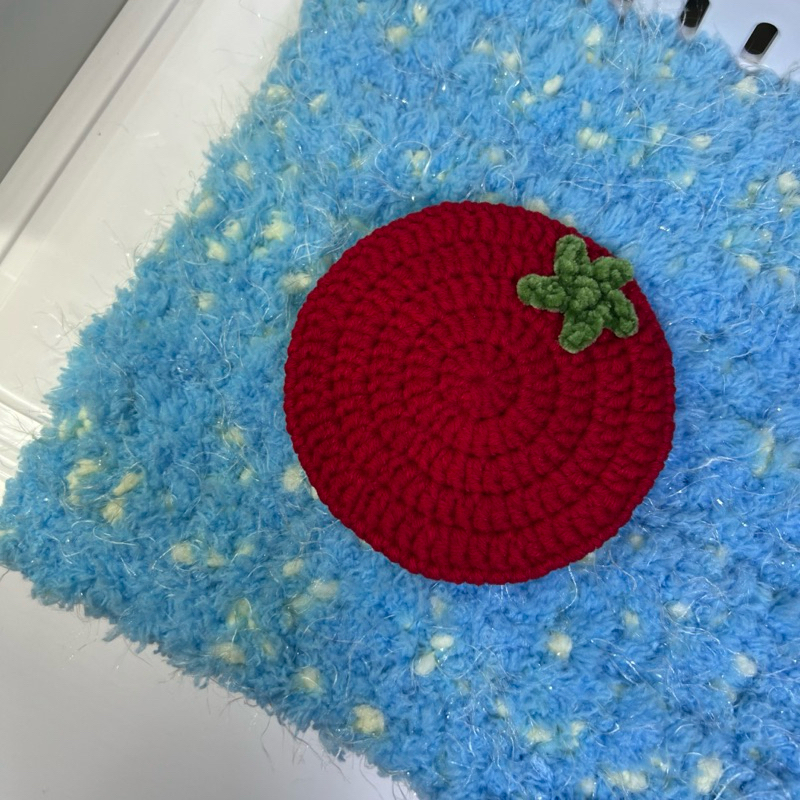 แผ่นรองแก้วมะเขือเทศ tomato coaster