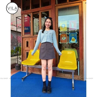 VA03 Mery Skirt กระโปรงกางเกง ป้าย VILA (กระโปรงรอบ)