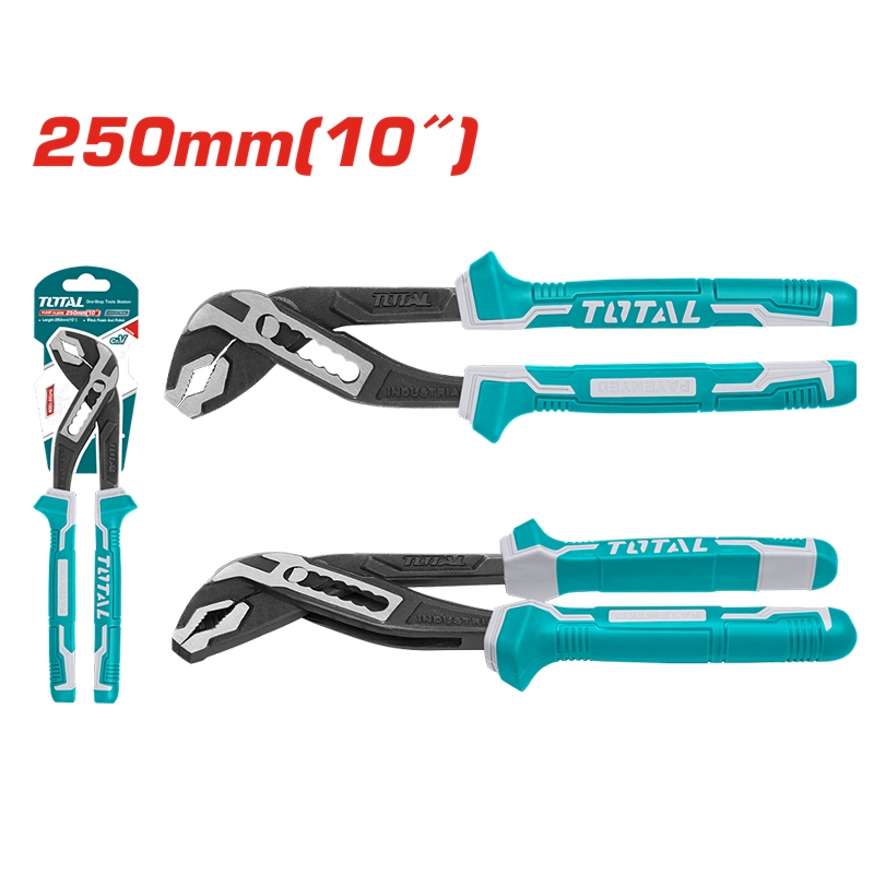 Total คีมคอม้า ขนาด 10 นิ้ว รุ่น THT281006 ( Water Pump Plier ) ประแจคอม้า คีมคอเลื่อน คีมปากเลื่อน