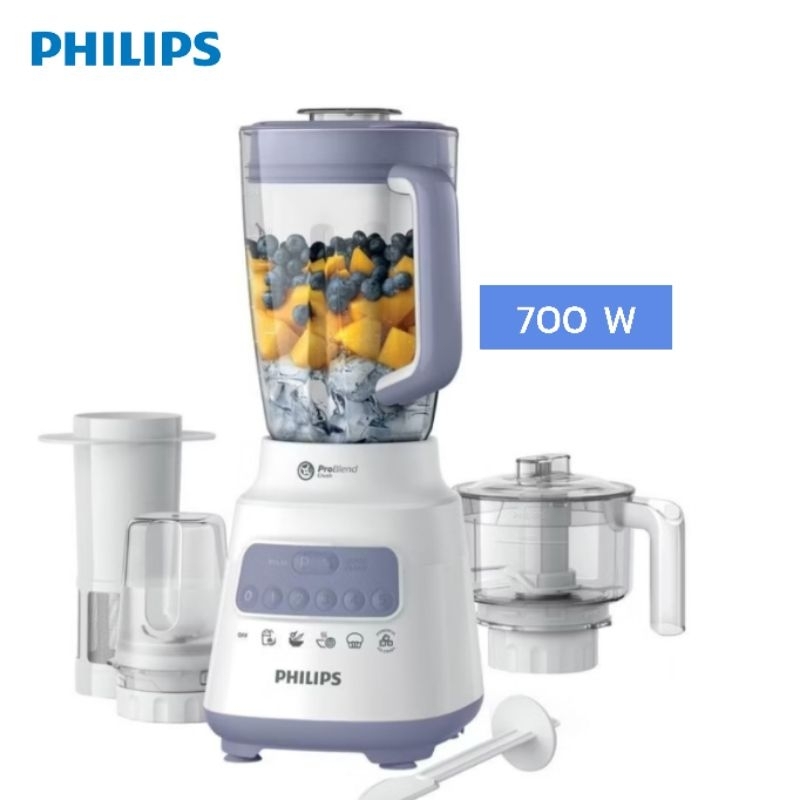 Philips💥 เครื่องปั่นน้ำผลไม้อเนกประสงค์ มอเตอร์ 700 วัตต์ รุ่น HR2223