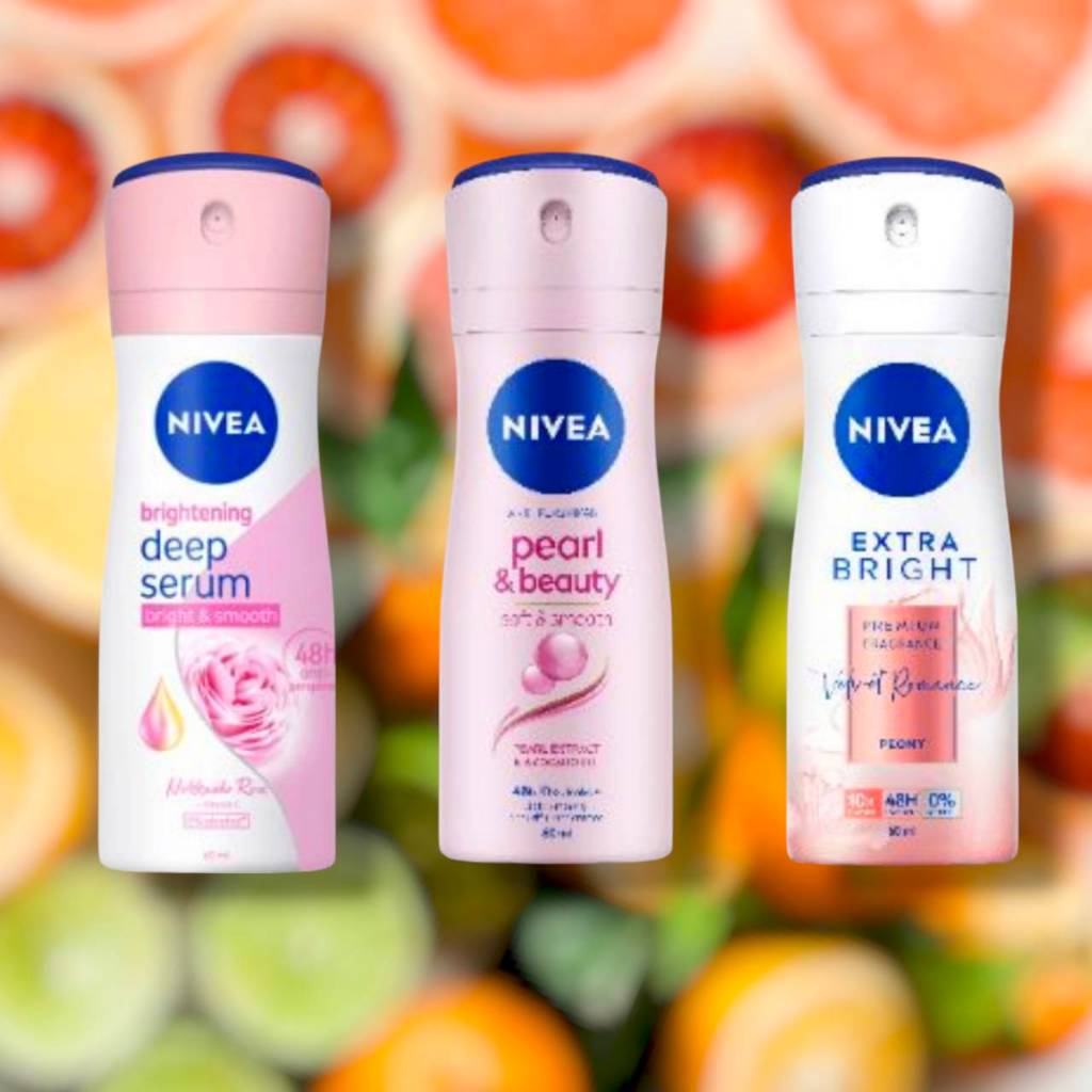 สเปรย์นีเวีย 60 มล. Nivea Brightening Deep Serum Spray 48 Hr