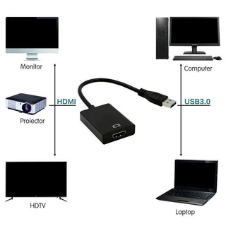 [ TIT ] USB 3.0 to HDMI display Graphic Converter adapter หัวแปลง USB เป็น HDMI ความละเอียด 1080p แดปเตอร์