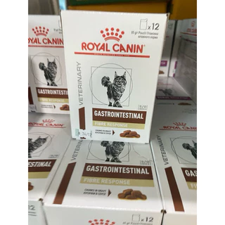 Royal Canin Gastrointestinal Fiber อาหารเปียก สำหรับแมวท้องผูก ขายยกกล่อง12ซอง