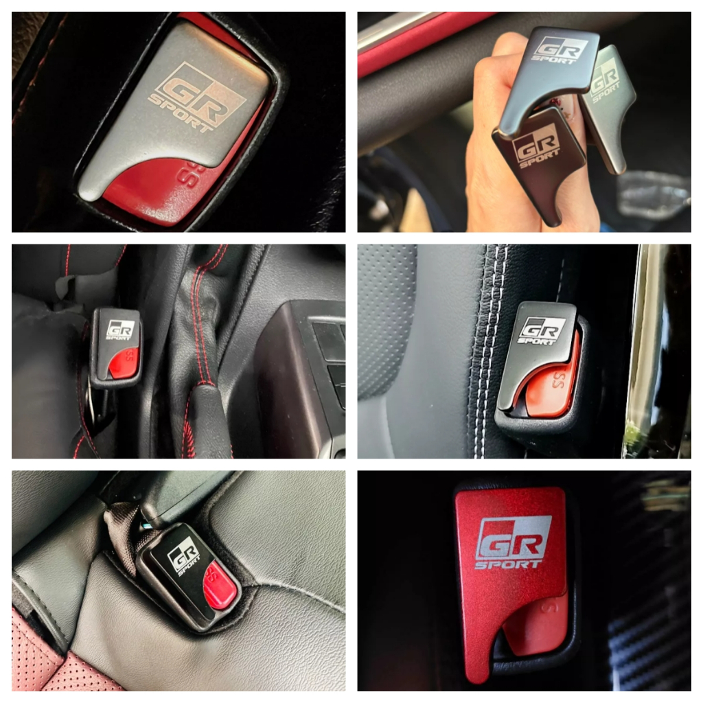 Toyota GR Sport Yaris Corolla Cross CHR Vios หัวเข็มขัดนิรภัยรถ หัวเสียบเข็มขัดนิรภัยเพื่อตัดเสียงเตือนที่เสียบเบลหลอก - รูปที่ 6