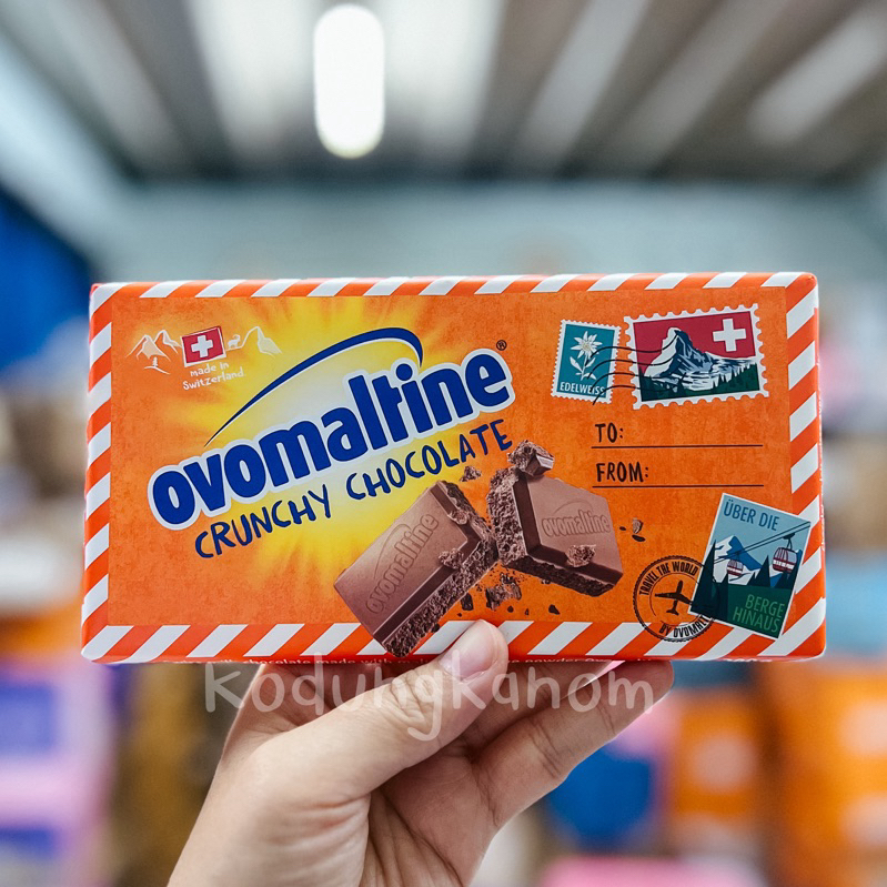 Ovomaltine Curnchy EXTRA 200g /Noir 100g. โอวัลตินครั้นชี่บาร์ ขนาดใหญ่