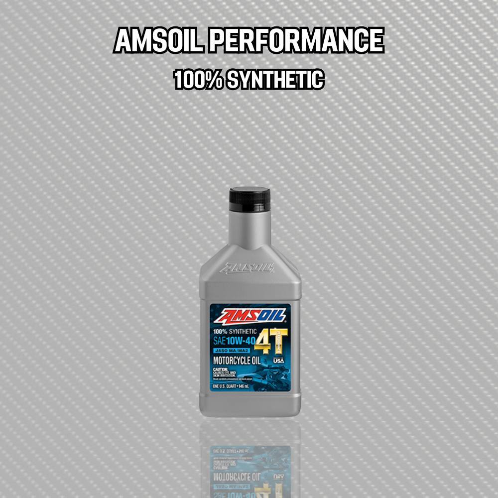 น้ำมันเครื่อง AMSOIL 10W40 เกรดสังเคราะห์ 100%