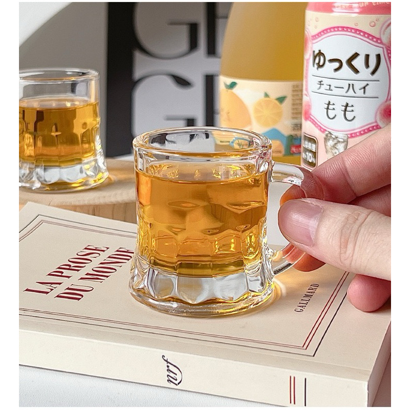 แก้วโซจู เนื้อแก้วใส shot glass แก้วมินิใบเล็ก สไตล์เกาหลี