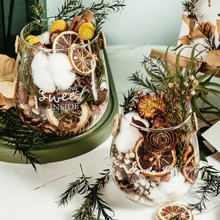 DIY อบเชยน้ำมันหอมระเหยดอกไม้แห้งตกแต่งห้องน้ำในร่มกลิ่นหอมยาวนานของขวัญสร้างสรรค์ของขวัญวันหยุด aroma reed diffuser