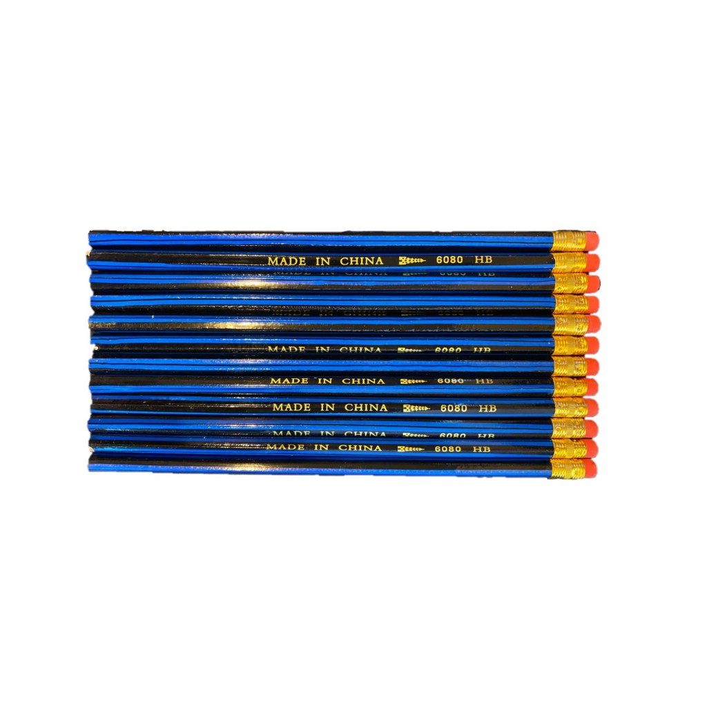 ดินสอดํา HB -HB Pencil Black Lead Writing Pencil with Rubber Tip
