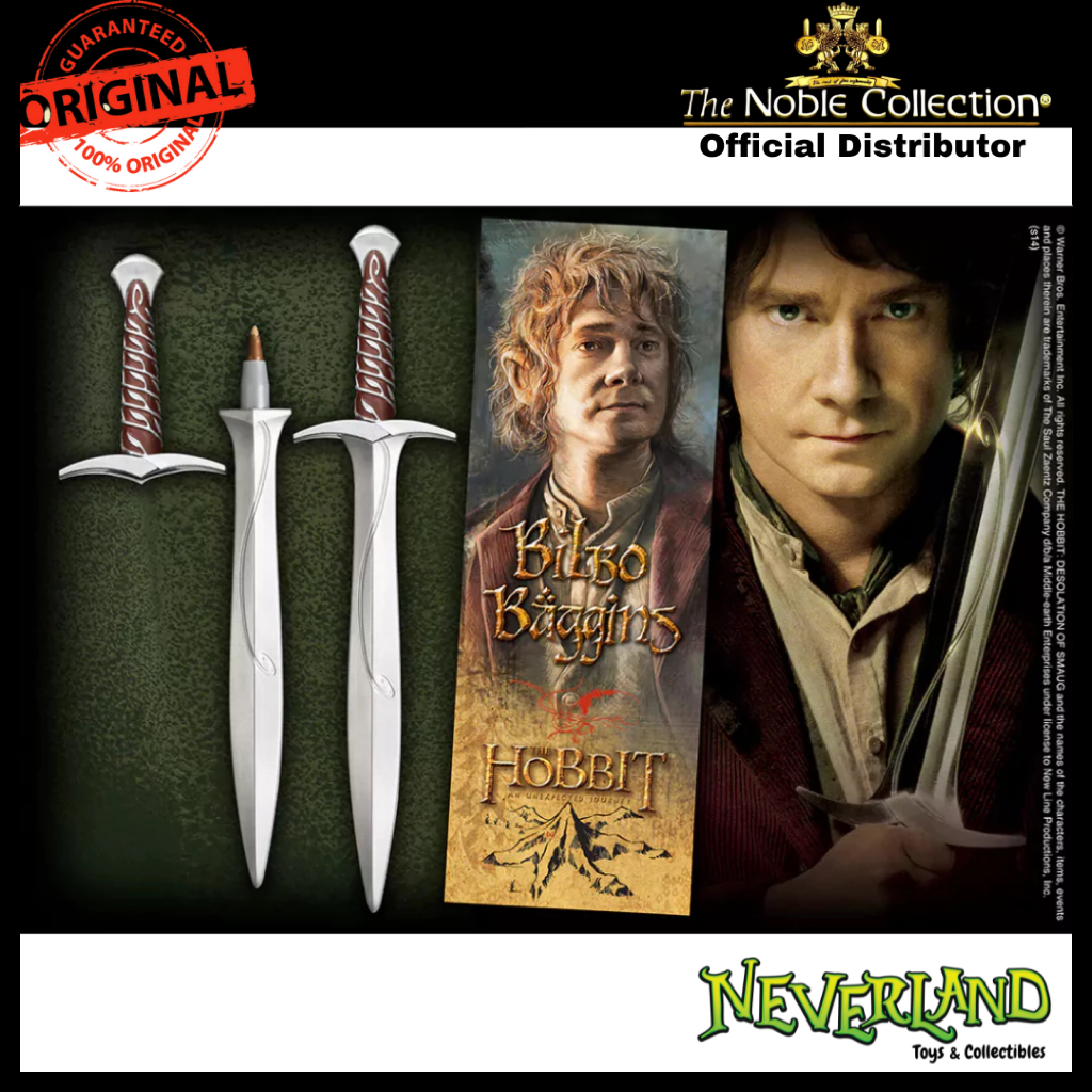 Hobbit Sting Sword Pen and Paper Bookmark Noble Collection