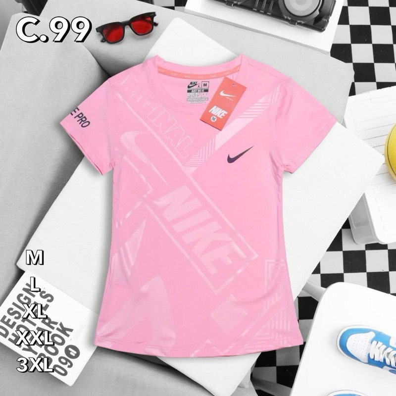 เสื้อยืดผู้หญิง คอกลมแขนสั้น ผ้าลื่นๆนิมๆ ADI01