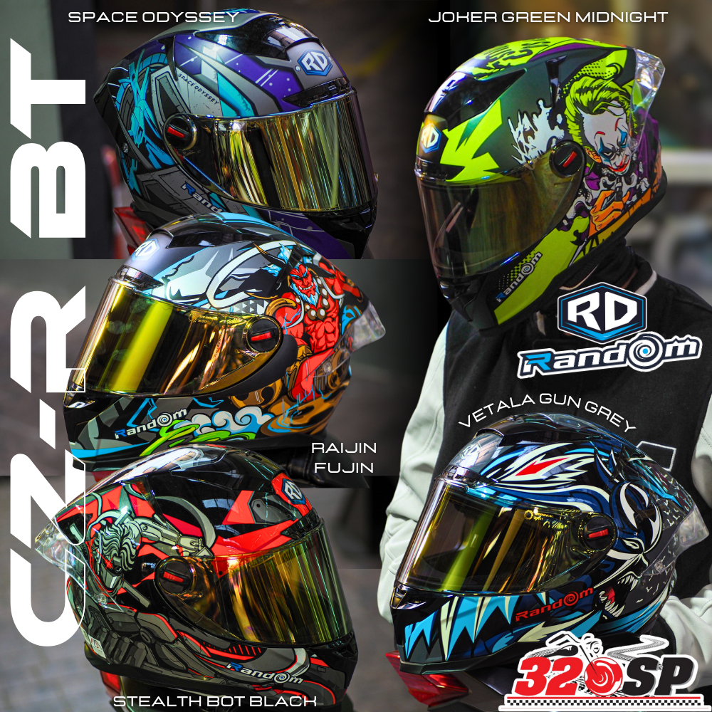 ถูกที่สุดในประเทศ 🔥🔥 หมวกกันน็อค RD รุ่น CZR BT ลายใหม่ล่าสุด เพียง 1,450 เท่านั้น !!