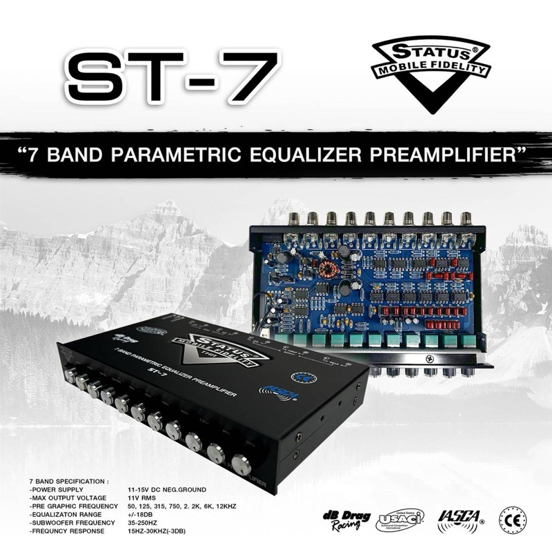 (New) STATUS ST-7 ปรีแอมป์ ปรี7แบนด์ 7band ซับรวม งานเสียงคุณภาพ