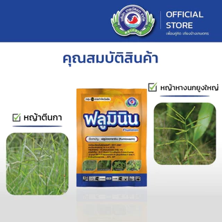 ฟลูมินิน ขนาด 50 กรัม | หญ้าข้าวนก หญ้าหางนกยูงใหญ่ ผักเบี้ยหิน | เทพวัฒนา ตราปลาคู่ | ยาหญ้า สารป้องกันกำจัดวัชพืช