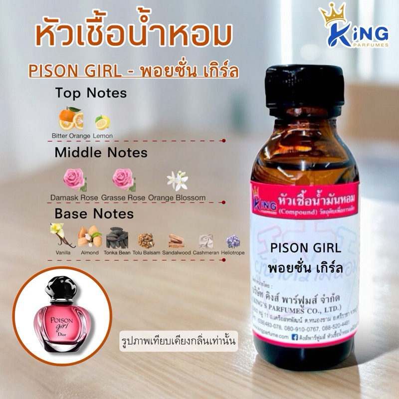 หัวเชื้อน้ำหอม ขนาด30-100ml PISON GIRL พอยซั่นเกิร์ล