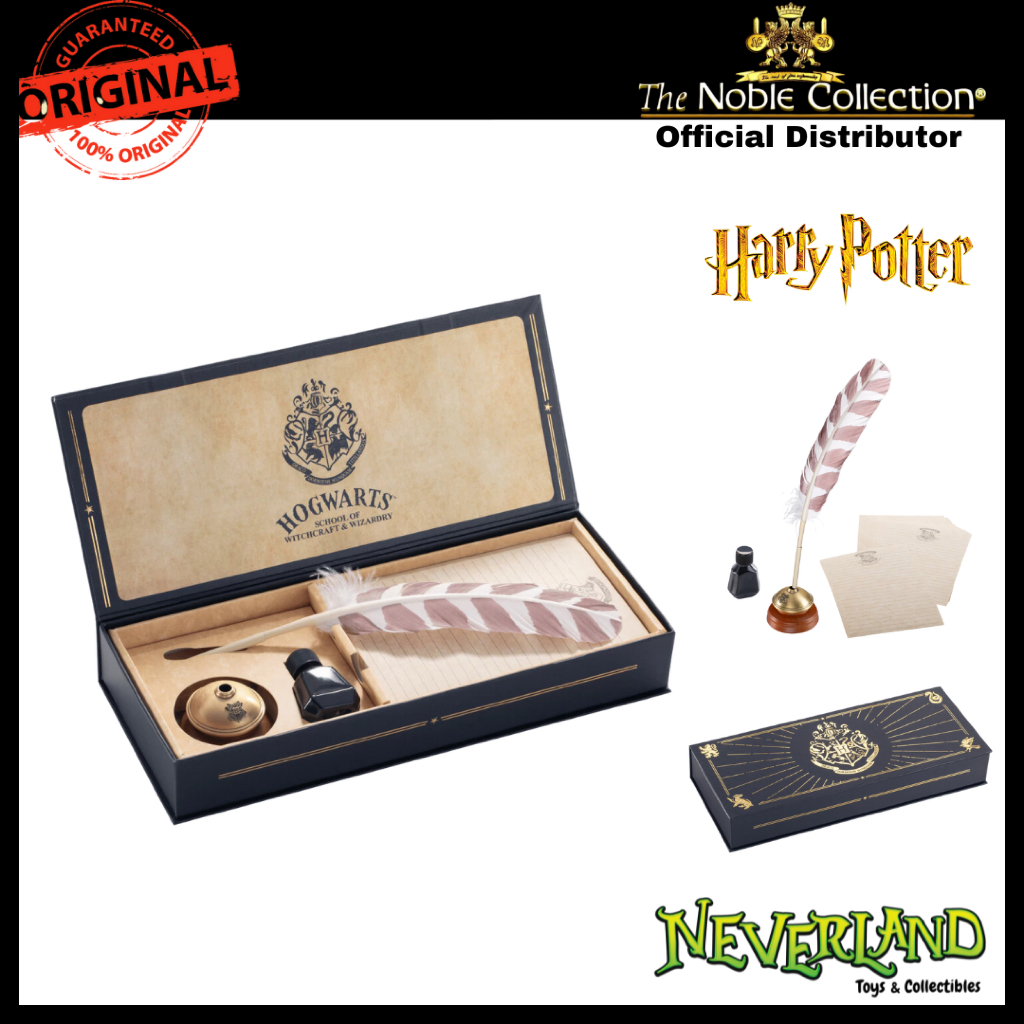 Harry Potter Hogwarts Writing Quill With Ink Pot and Pad by Noble Collection
