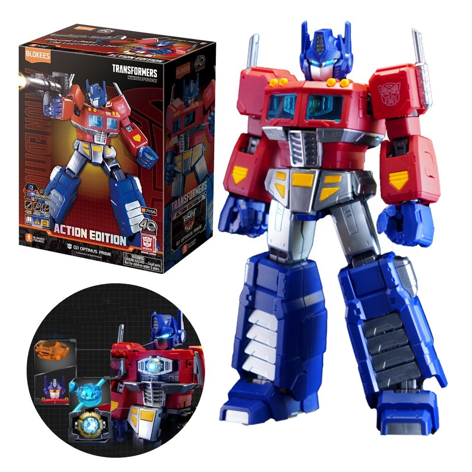 BLOKEES Transformers AE01 - Optimus Prime (20cm) - ของเล่นตัวต่อโมเดลทรานส์ฟอร์เมอร์ส รหัส BKS71156