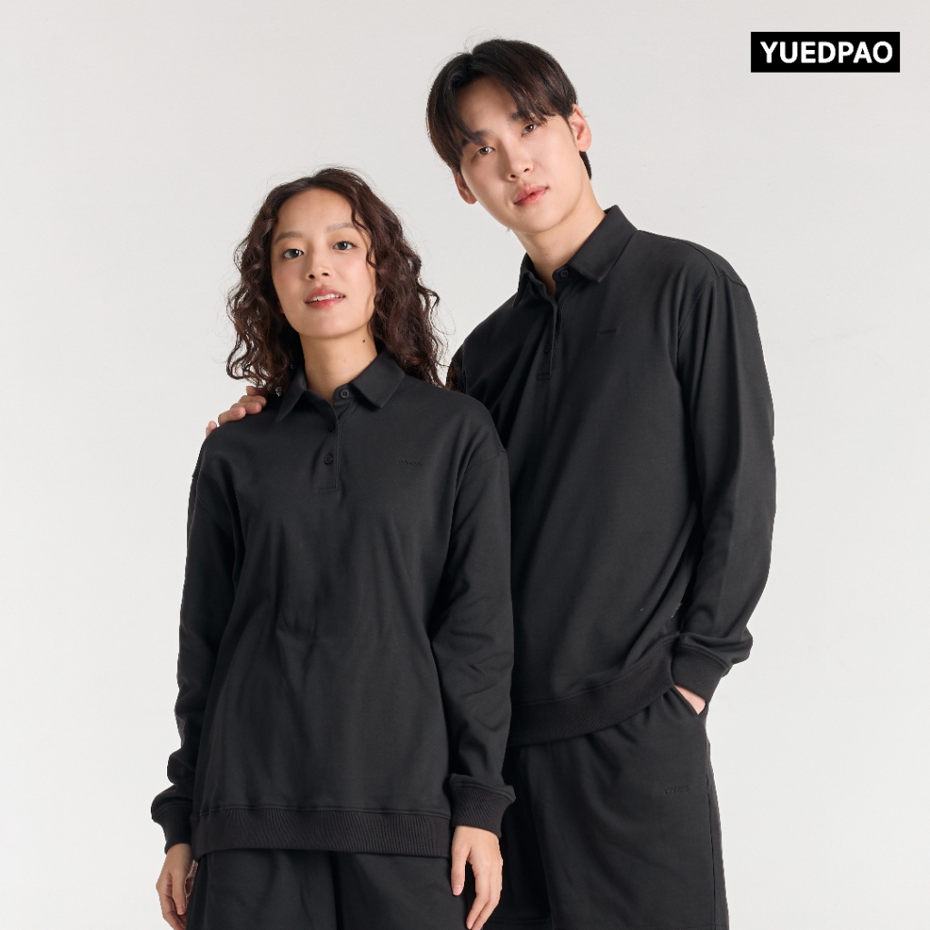 Yuedpao Fleece Air Flow Collection Polo Sweater Shirt เสื้อแขนยาว โปโลแขนยาว สเวตเตอร์ — صورة 4