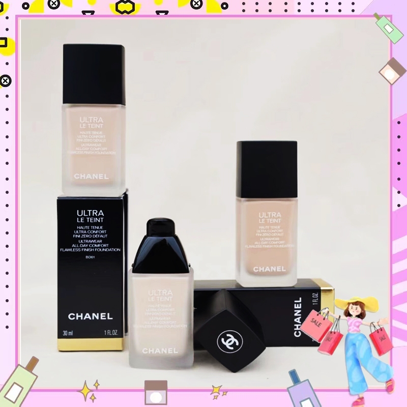พร้อมส่ง CHANEL Ultra Le Teint Ultrawear All Day Comfort Flawless Finish Foundation 30ml- แต่งหน้าติดทนนาน