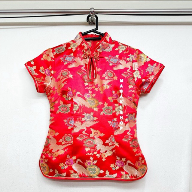 New! เสื้อกี่เพ้า เสื้อตรุษจีน เสื้อคอจีน คอหยดน้ำ ซิปซ่อนด้านหลัง “พร้อมส่ง”