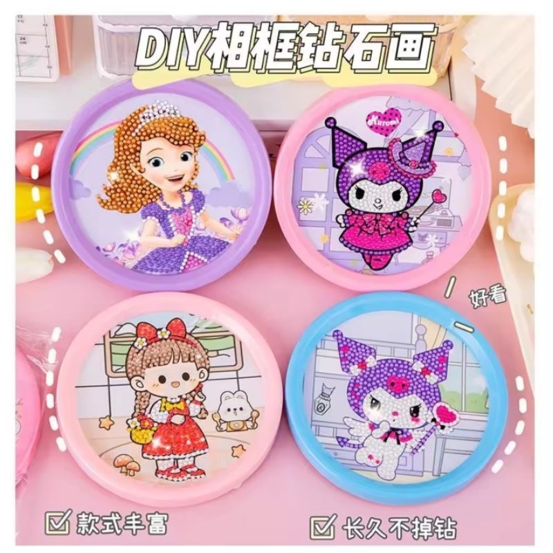 พร้อมส่ง 👉 ภาพวาดปักเพชรลายการ์ตูน Sanrio Labubu Crybaby น่ารักๆ **สินค้าหลายแบบ**