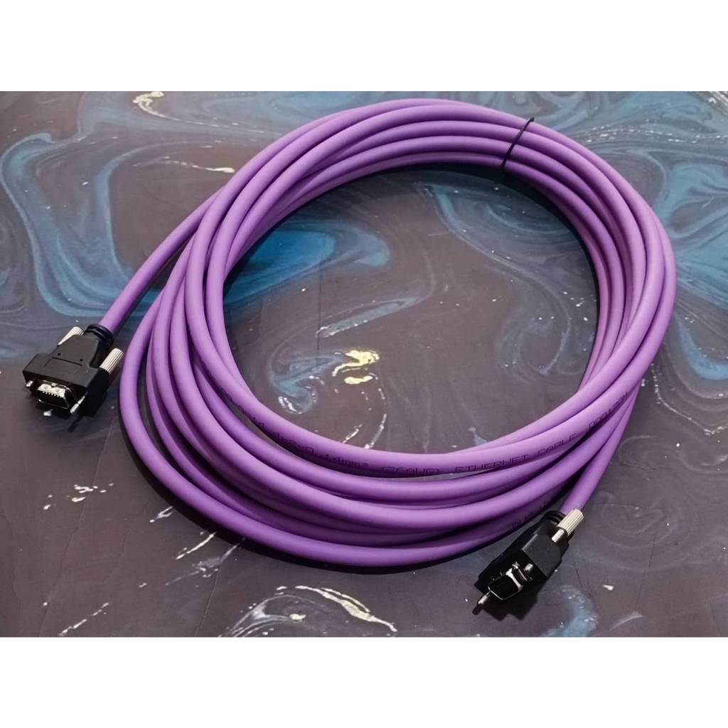 🖨️สายเสัญญาณ  LVDS SCSI CABLE 14PIN 🔋สาย DATA ☀️เครื่องพิมพ์อิงค์เจ็ท สีม่วง 6เมตร ✈️Konica 512 512i i3200 DX11 DX5 DX7