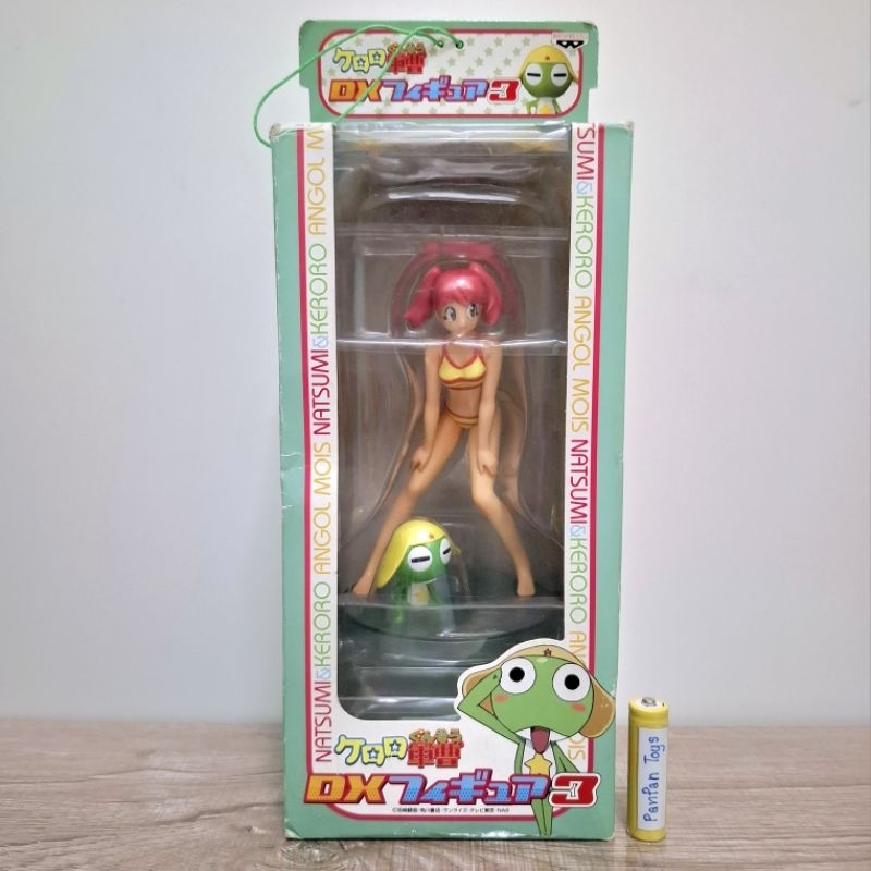 Keroro ฟิกเกอร์ชุดว่ายน้ำ Natsumi & Keroro DX figure 3 งาน Banpresto ปี 2006 มือ 1 กล่องไม่สวย