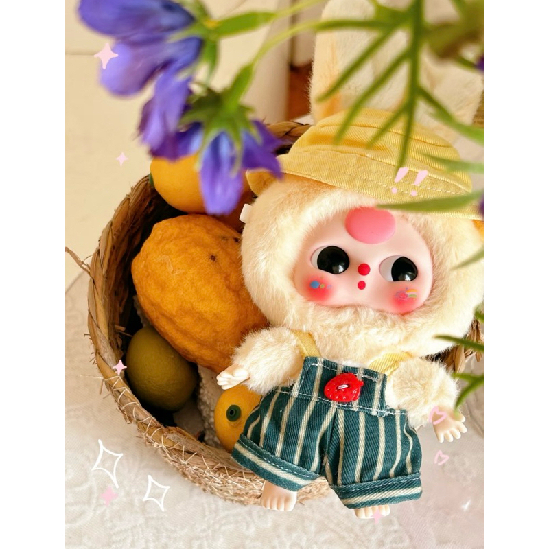 [พร้อมส่งแบบแกะตัว] Babythree Rabbit Macaron พวงกุญแจกระต่ายมาการอง