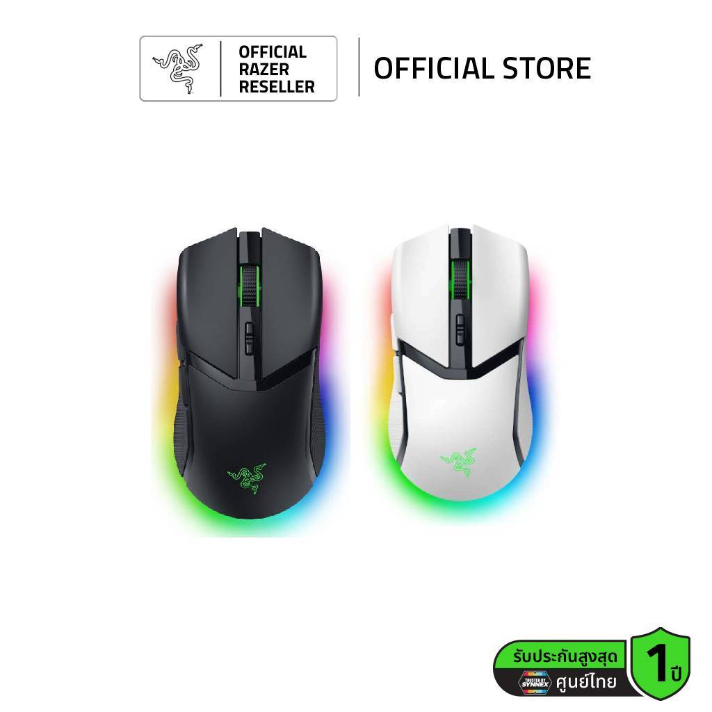 Razer Cobra Pro - เมาส์เกมมิ่งไร้สาย ไฟ Chroma RGB 11-Zone น้ำหนักเบา 74 กรัม หนักแน่นและแม่นยำ