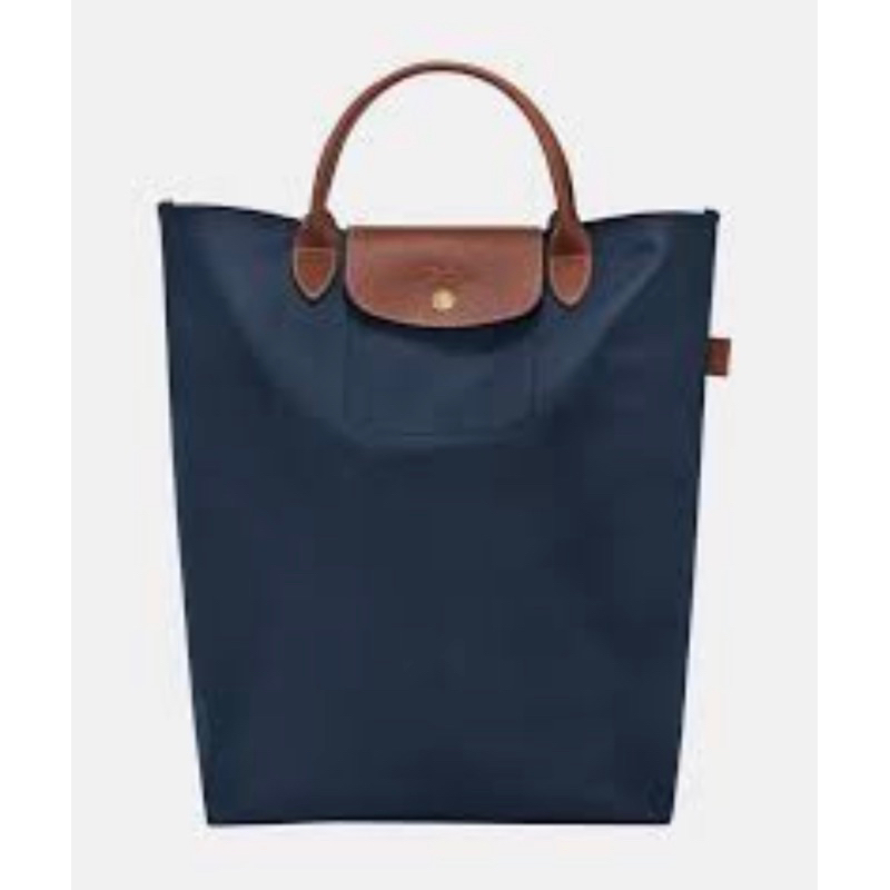 LONGCHAMP LE PLIAGE ORIGINAL M TOTE BAG Black/Marine - Canvas #10168089001 #10168089P68
