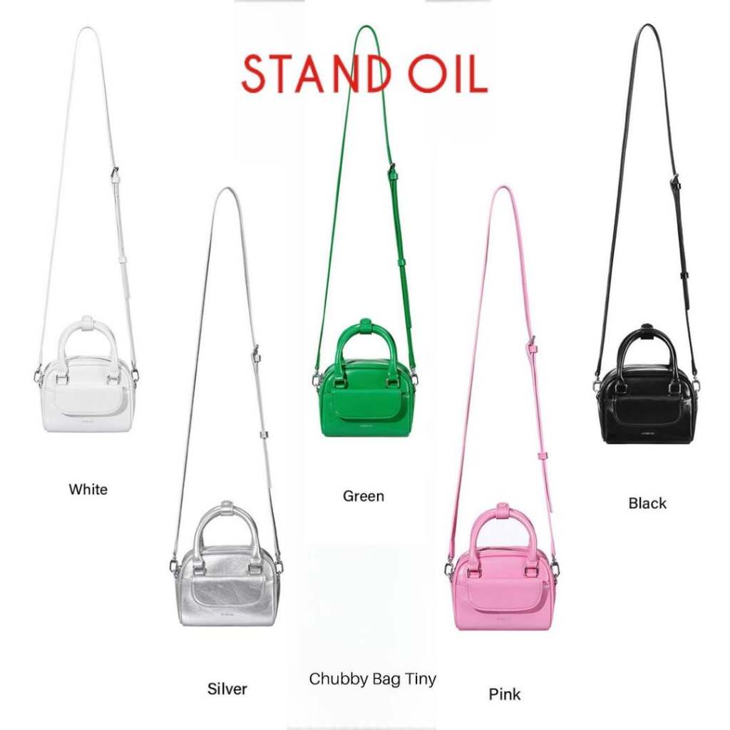 【ขายร้อนเมื่อเร็ว ๆ นี้】Stand OIL CHUBBY BAG กระเป๋าถือ สะพายข้าง กระเป๋าเดินทาง แฟชั่นเกาหลี สําหรับผู้หญิง