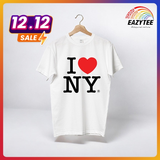 [EAZYTEESHOP] เสื้อสกรีนลาย I LOVE NY เทรนด์ยอดฮิต 2024