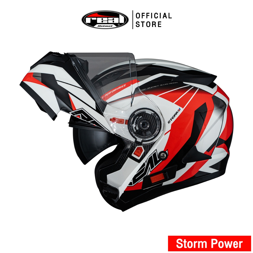Real Helmets หมวกกันน็อคยกคาง Storm Rapid, Storm Power