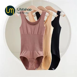 UM Shop ชุดกระชับสัดส่วนวันพีซ น้ำหนัก 35-105 กก. สามารถสวมใส่ได้ พลัสไซส์ รัดตัว เข็มขัดรัดหน้า ท้อง วัสดุนุ่มและ