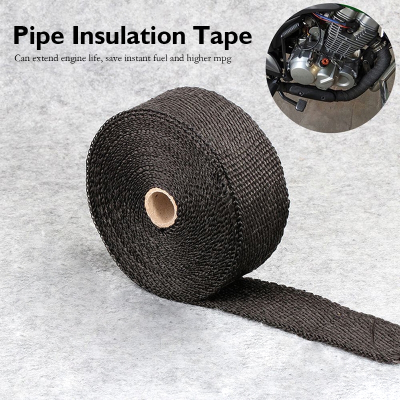 ผ้าพันท่อไอเสีย ยาว 5 เมตร ผ้าพันท่อกันความร้อน ฉนวนกันความร้อนหุ้มท่อไอเสีย ที่พันท่อ ท่อเชื้อเพลิง ท่อเครื่องยนต์ - รูปที่ 6