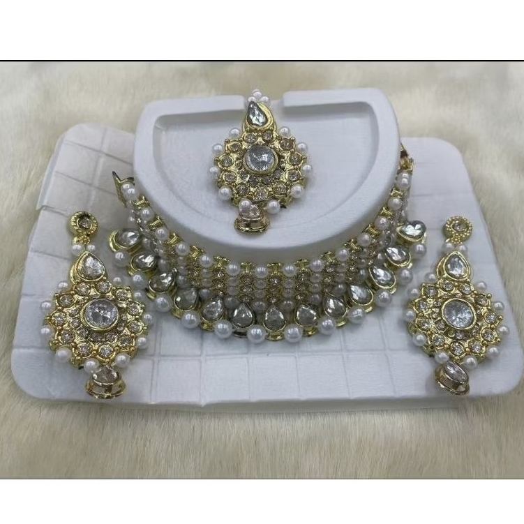 necklace accessories wear with saree lehenga  เครื่องประดับสร้อยคอจากอินเดีย ใส่กับผ้าซารี เลเฮงกา ชุดไทย สไตล์ตะวันตก