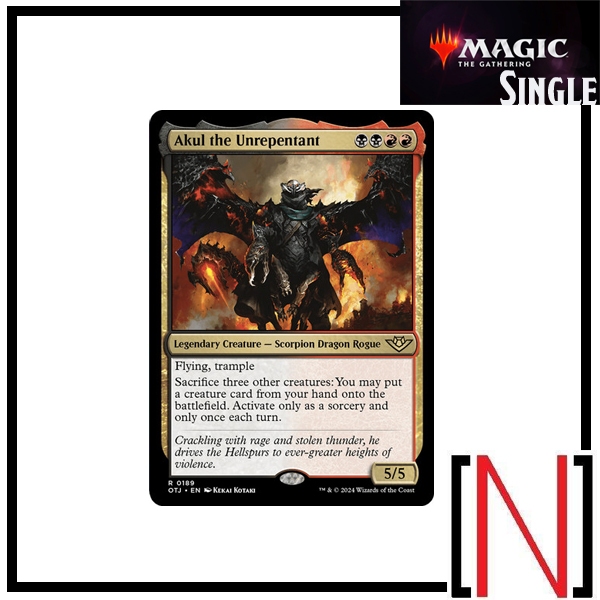 [MTG][Single][OTJ] Akul the Unrepentant ระดับ Rare [ภาษาอังกฤษ]