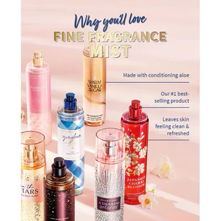 (แท้) น้ำหอมบอดี้มิส Bath and Body Works Fine Fragrance Body Mist ขวดใหญ่ 236 ml.