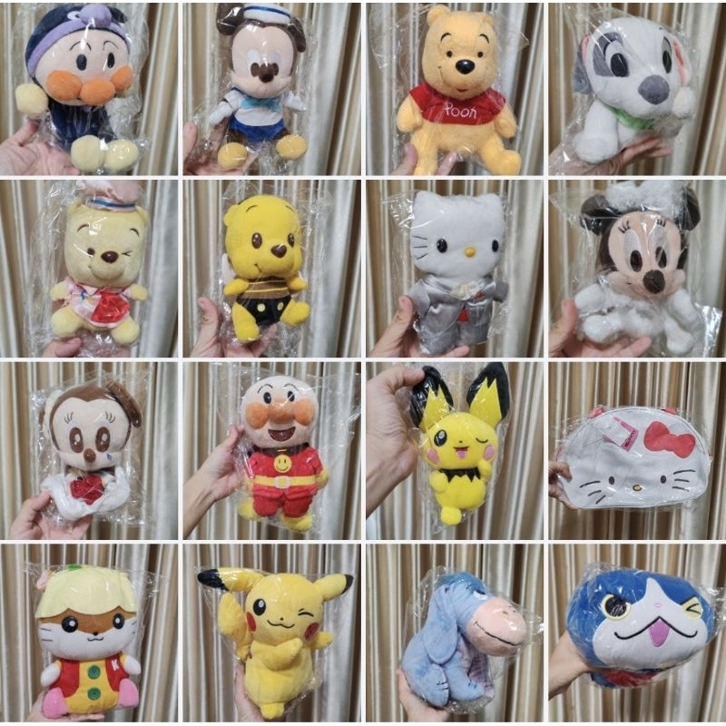 Pooh​ มิกกี้เม้าส์ มินนี่เม้าส์ คิตตี้ โปเกม่อน​ มินเนี่ยน รวมตุ๊กตาราคาถูก​ ของขวัญปีใหม่​