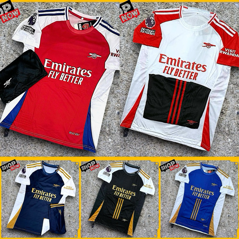 ชุดฟุตบอลผู้ชาย เสื้อกีฬา ( อาร์เซนอล ) 2024/2025 ฤดูกาลใหม่ล่าสุด มีเสื้อพร้อมกางเกง