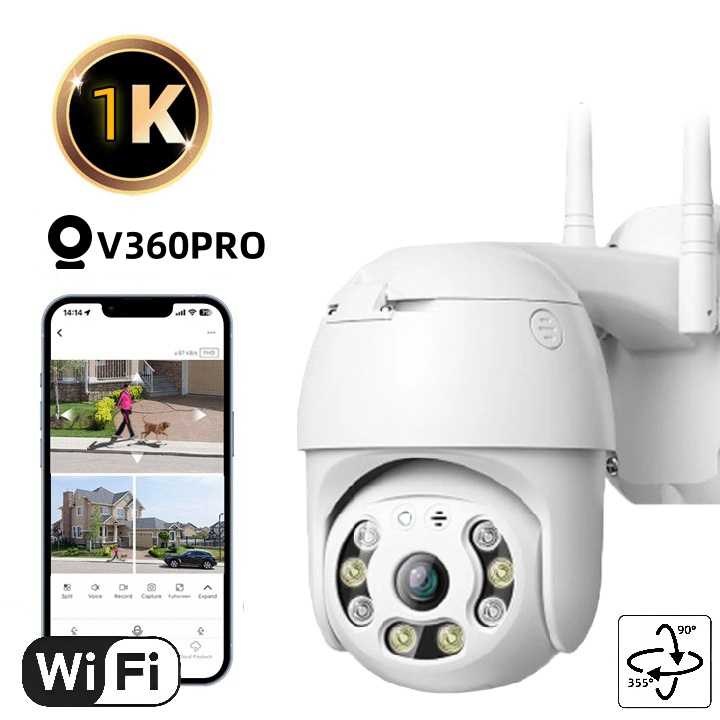 กล้องวงจรปิด V360 Pro HD 5MP IP Securety CCTV ทนน้ำ ทนแดด หมุนได้ 360 Camera กล้อง กล้องวงจรปิดดูผ่านมือถือ
