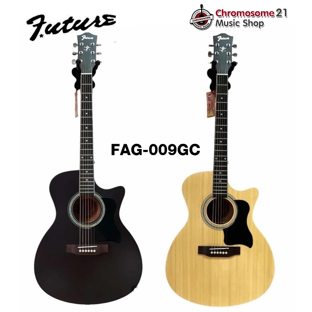 กีตาร์โปร่ง Future FAG-009GC สีเคลือบด้าน มี2สี สีไม้,สีดำ
