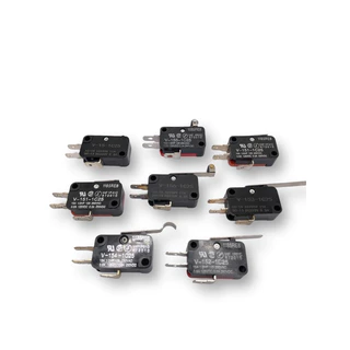 ไมโครสวิตซ์ มีก้าน มีล้อ ไม่มีก้านไมโครสวิตช์ V-15 micro switch ไมโครสวิทซ์ V-151-1C25 V-152 V-153 V-154 V-155 V-156