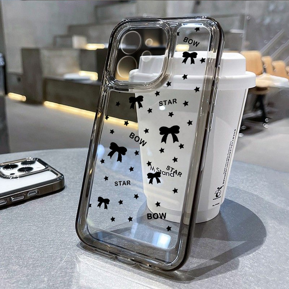 เคส TPU Space Case อ่อนอะคริลิค For iPhone 16 11 14 15 13 12 Pro Max 7 8 Plus XR X XS Max 7 8 SE 2020 2022 ใสเคสมือถือ